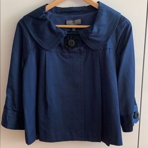 Elegant Blue Jacket with Beautiful Detailing